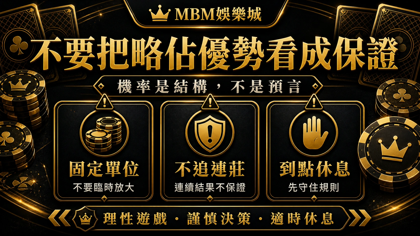 MBM娛樂城不要把略佔優勢看成保證資訊圖