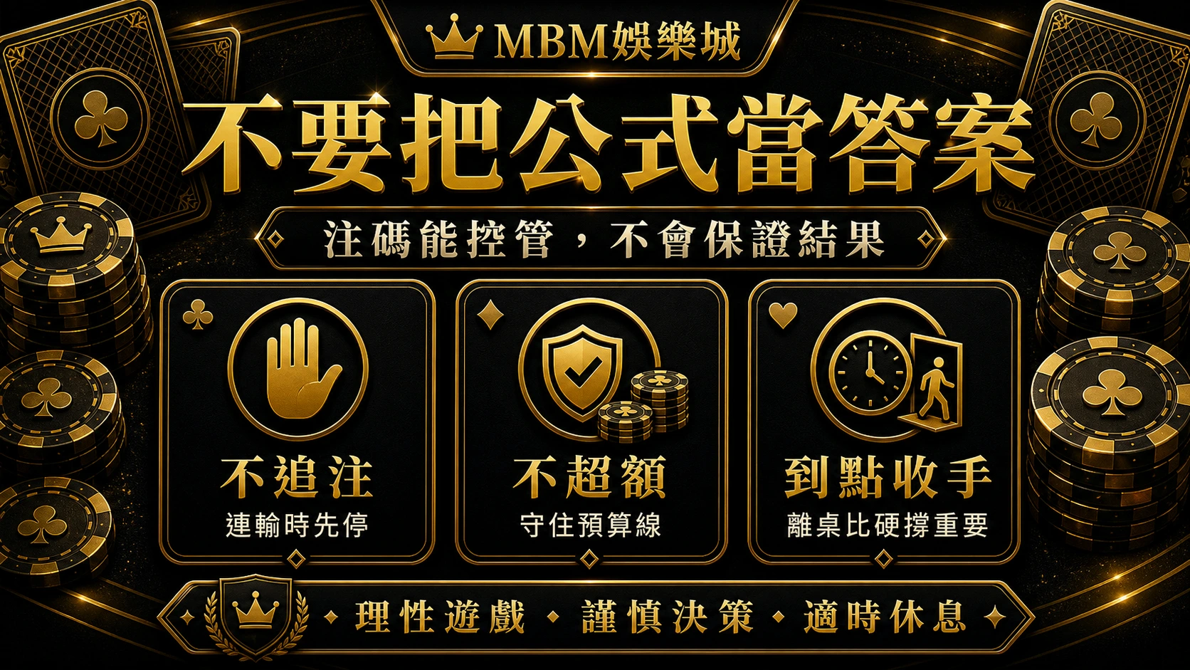 MBM娛樂城不要把公式當答案資訊圖