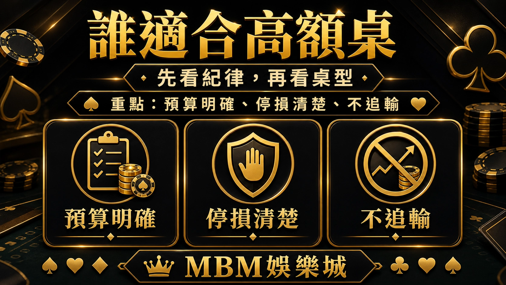 誰適合高額桌｜MBM娛樂城