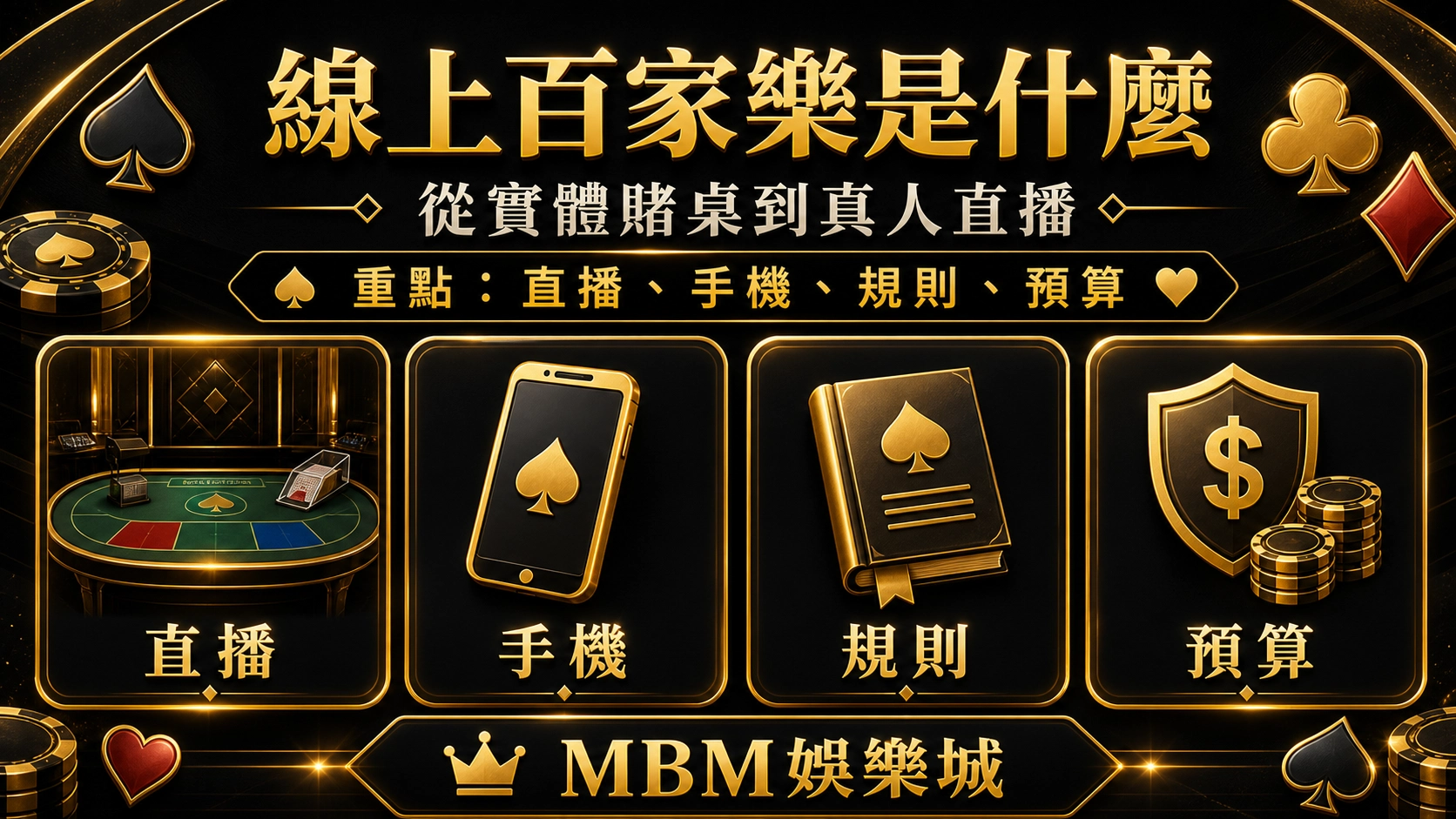 線上百家樂是什麼：從實體賭桌到真人直播的玩法演變｜MBM娛樂城