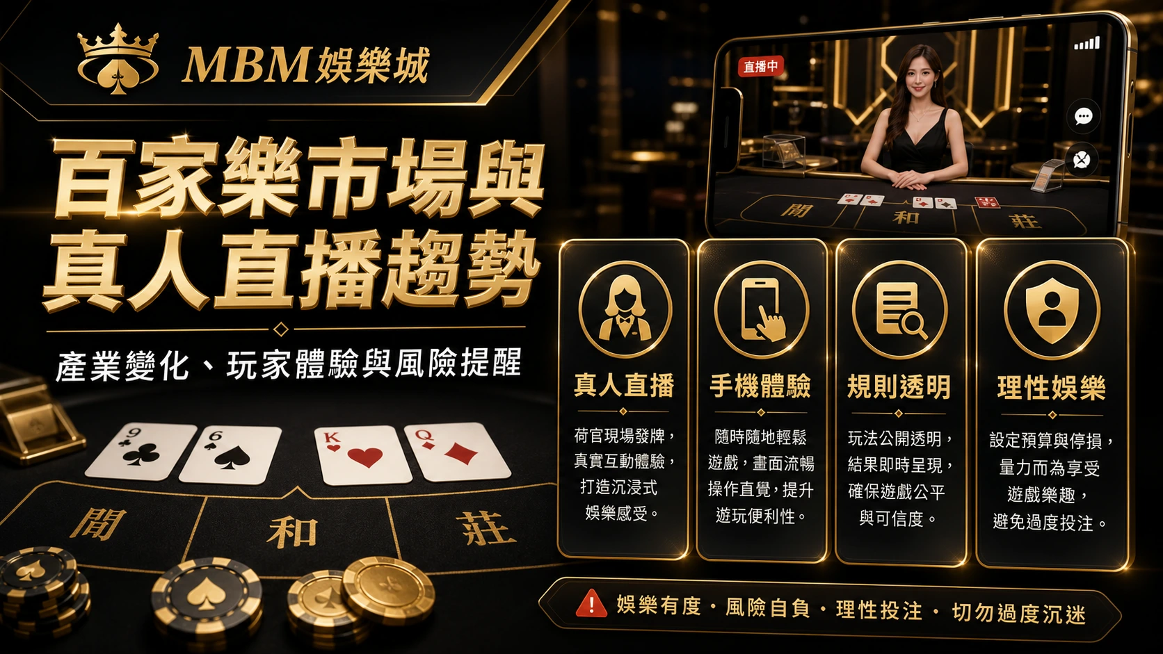 百家樂市場與真人直播趨勢精選圖片｜MBM娛樂城