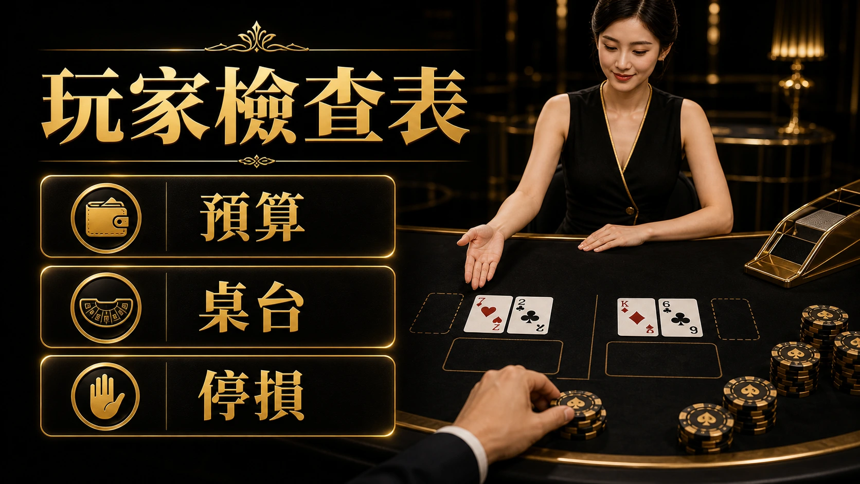 百家樂玩家檢查表:預算、桌台與停損