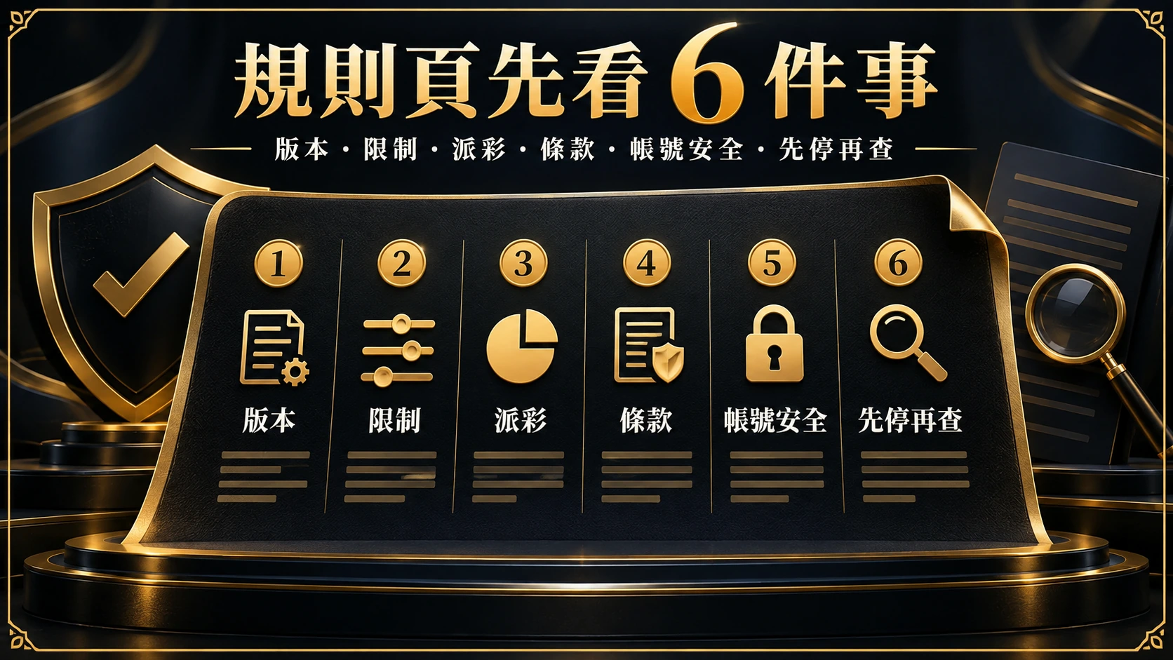 線上娛樂遊戲規則頁怎麼看:新手先核對的 6 個欄位|MBM娛樂城