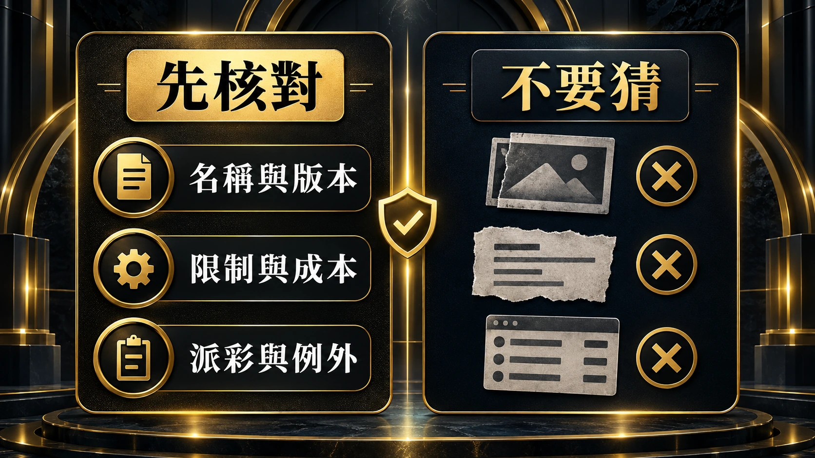 核對規則版本與完整來源