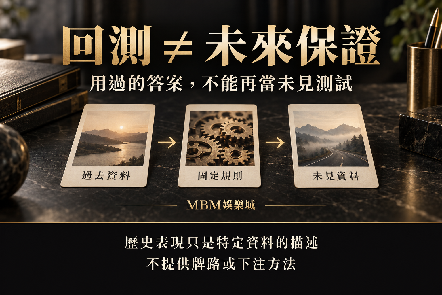 過去資料、固定規則與未見資料依時間排列的示意。
