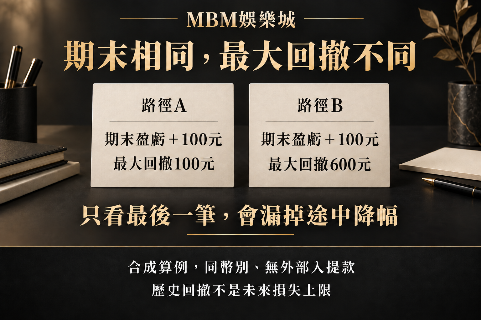 遊戲紀錄回撤是什麼？期末盈虧與途中下降幅度的差別｜MBM娛樂城