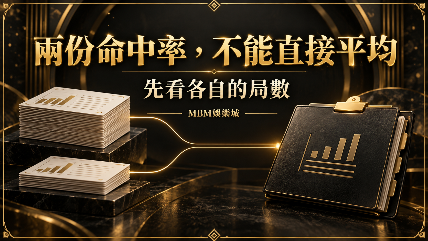 合併兩份命中率能直接平均嗎？用局數加權才不會算錯｜MBM娛樂城